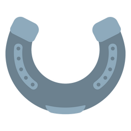 Simple gray horseshoe PNG Design
