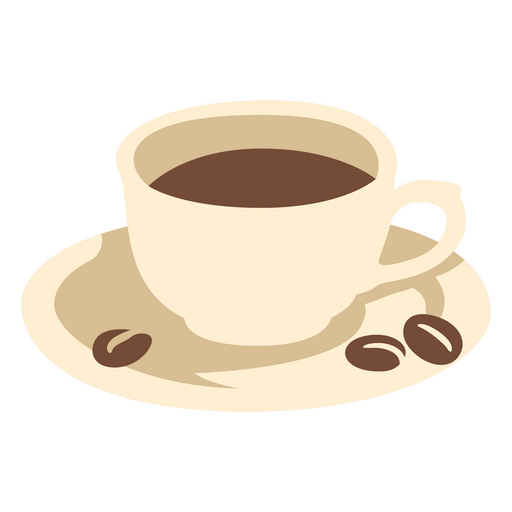 Granos y taza de café