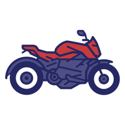 Motorradfarbstrich rot und lila PNG-Design