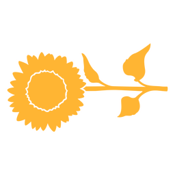 Cortar girasol amarillo Diseño PNG