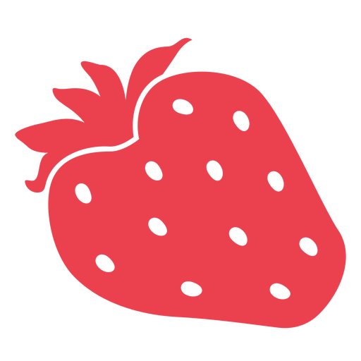 Cut out strawberry PNG Design