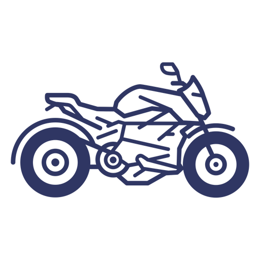 Motorbike stroke simple PNG Design