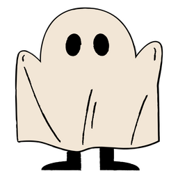 Traço de cor fantasma de Halloween