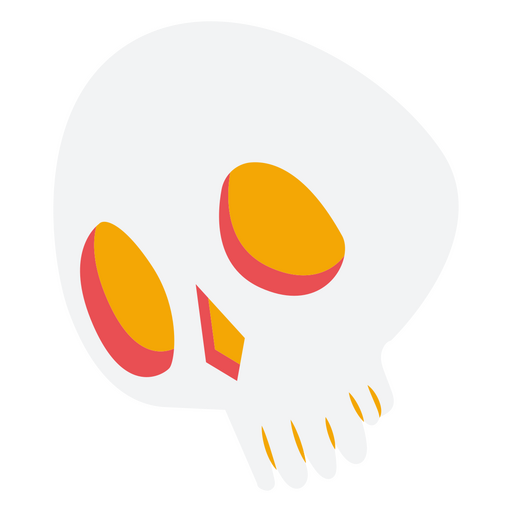 Halloween flat skull