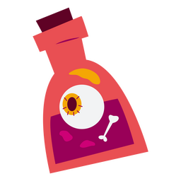 Flacher Halloween-Trank PNG-Design