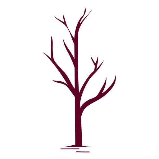 árbol muerto monocromático Diseño PNG