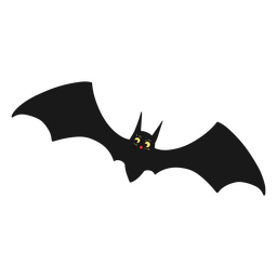 Halloween flat bat PNG Design Transparent PNG