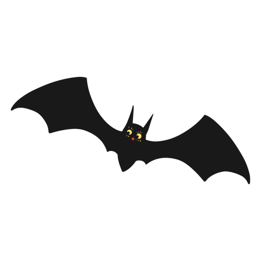 Halloween Flat Bat PNG & SVG Design For T-Shirts