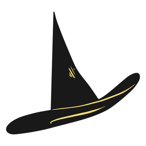 Halloween flat witch hat PNG Design
