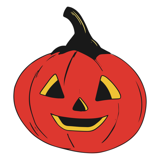 Ilustração de abóbora de Halloween Desenho PNG