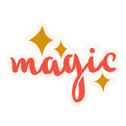 Magic lettering quote PNG Design
