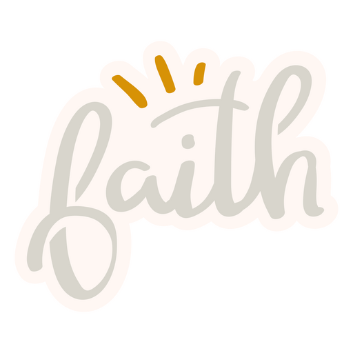 Faith gray word PNG Design