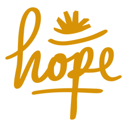Inspirierendes Zitat Hoffnung PNG-Design