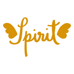 Espíritu de cita de letras inspiradoras Diseño PNG