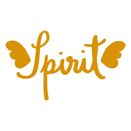 Inspirational lettering quote spirit PNG Design