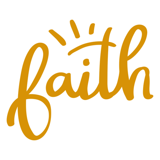 Inspirational lettering quote faith PNG Design