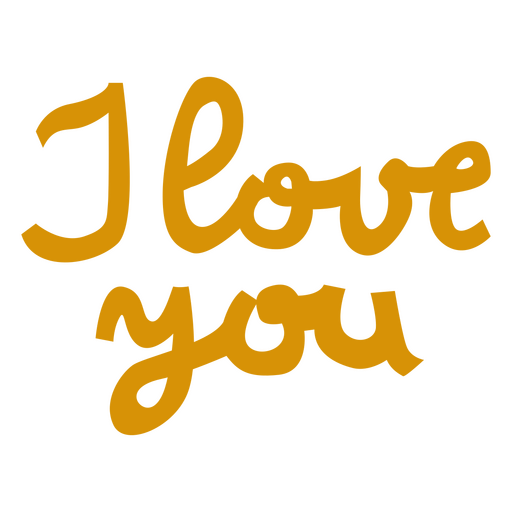 Inspirational lettering quote love you PNG Design