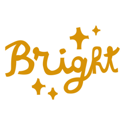 Inspirational lettering quote bright PNG Design