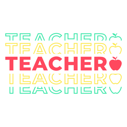 Lehrer-Zitat-Abzeichen PNG-Design