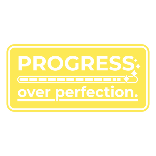 Teacher progress quote badge PNG Design