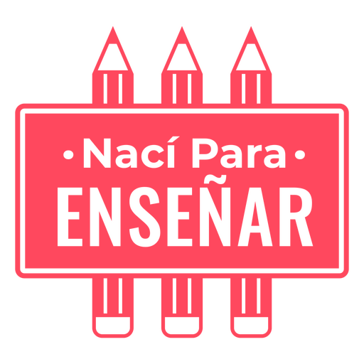 Distintivo de citação de professor de espanhol Desenho PNG