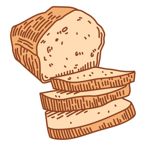 Pão de ilustração de comida