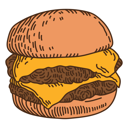 Hambúrguer de ilustração de comida