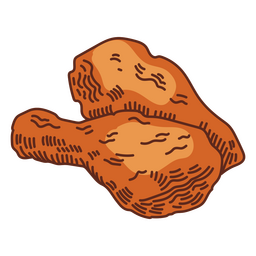 Frango de ilustração de comida Desenho PNG