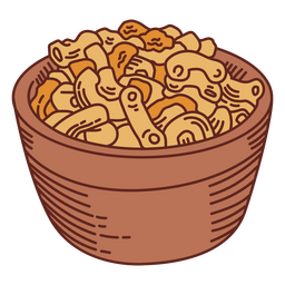 Bowl of Mac and Cheese PNG Design