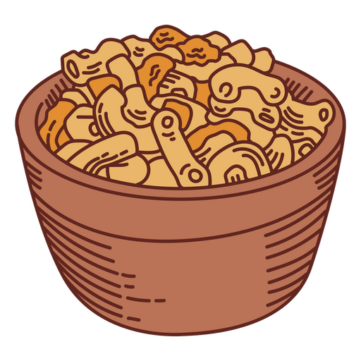 Schüssel mit Mac und Käse PNG-Design