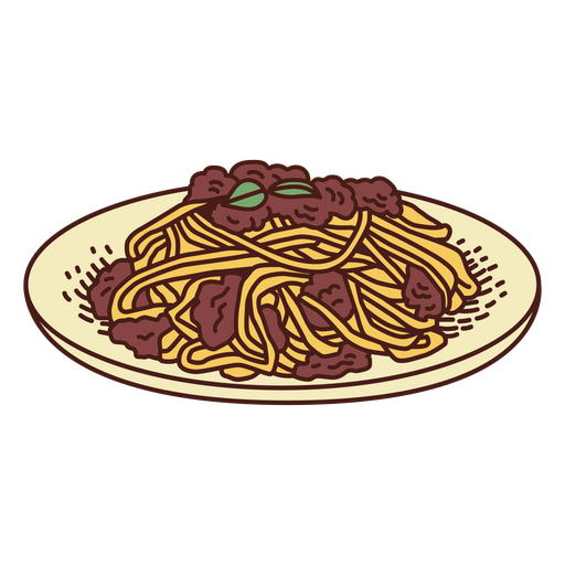 Espaguete de ilustração de comida Desenho PNG