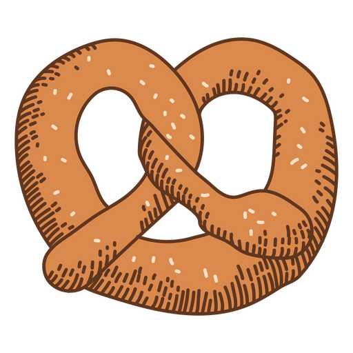 Pretzel de ilustração de comida Desenho PNG