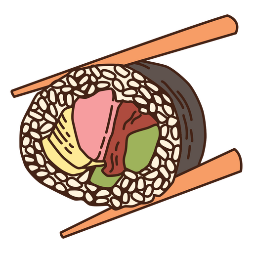 Sushi de ilustração de comida Desenho PNG