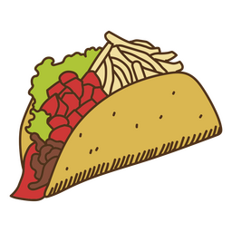 Tacos de ilustração de comida