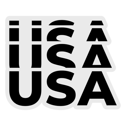 USA Bold Lettering