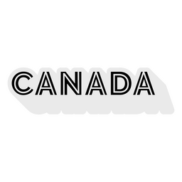 Kanada Fettschrift PNG-Design