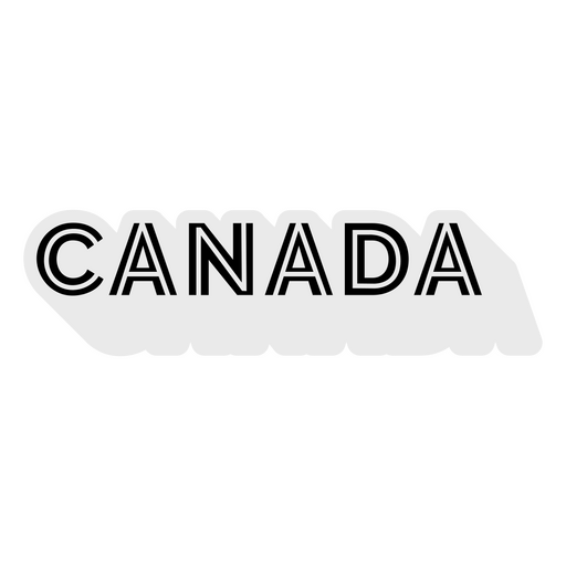 Canada Bold Lettering PNG Design