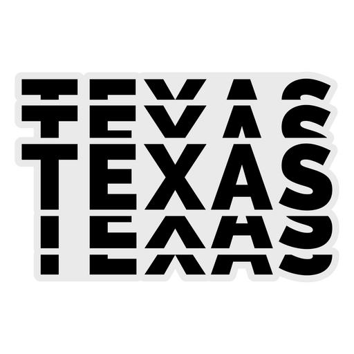 Letras em negrito do Texas