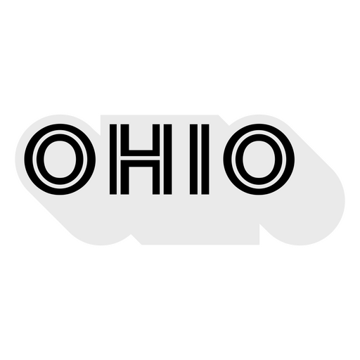 Letras em negrito Ohio Desenho PNG