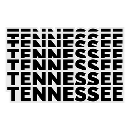 Letras en negrita de Tennessee Transparent PNG