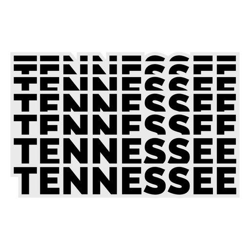 Tennessee Bold Lettering PNG Design