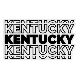 Letras en negrita de Kentucky Transparent PNG
