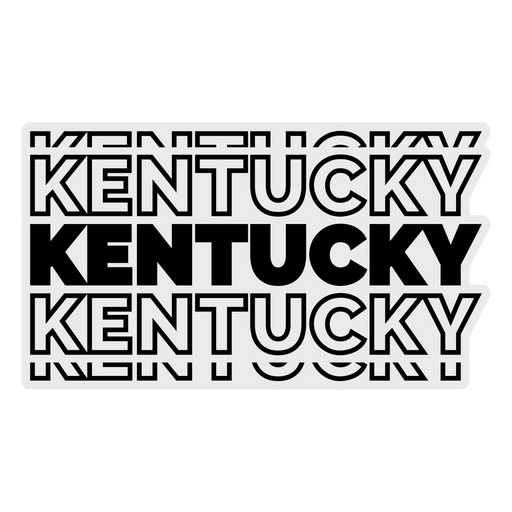 Kentucky Fettschrift PNG-Design