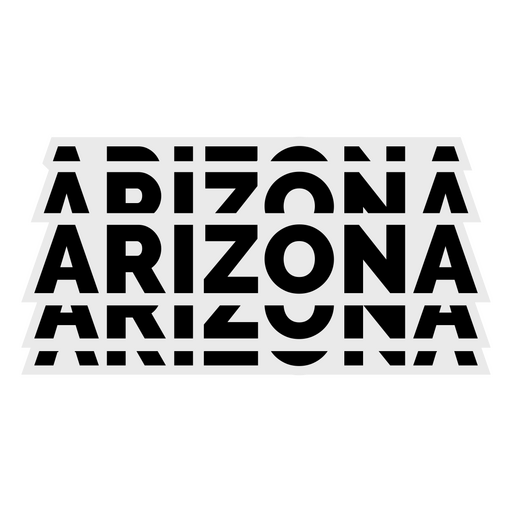 Arizona Bold Lettering PNG Design