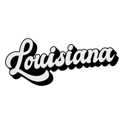 Staaten, die Louisiana beschriften PNG-Design
