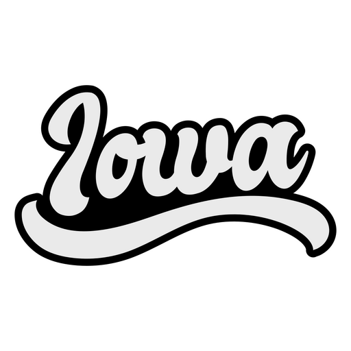 States lettering iowa