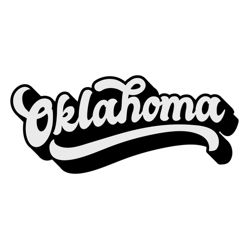 States lettering oklahoma