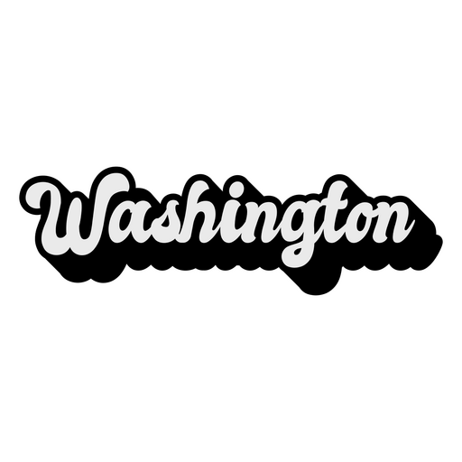 Estados letras Washington Desenho PNG