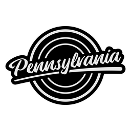 States lettering pennsylvania PNG Design Transparent PNG