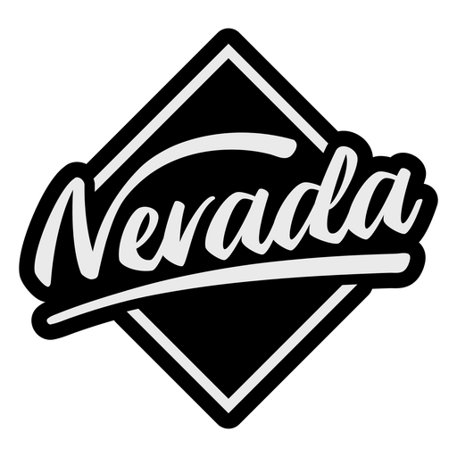 Nevada geb?rsteter Schriftzug PNG-Design